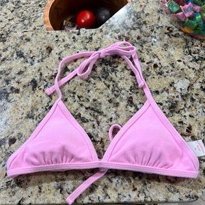 Pink bikini top